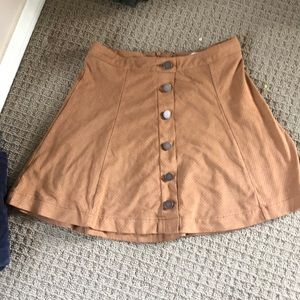 Tan school girl type skirt